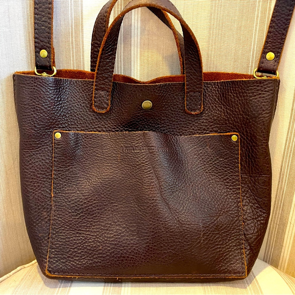 Portland Leather Goods Mini Crossbody Tote